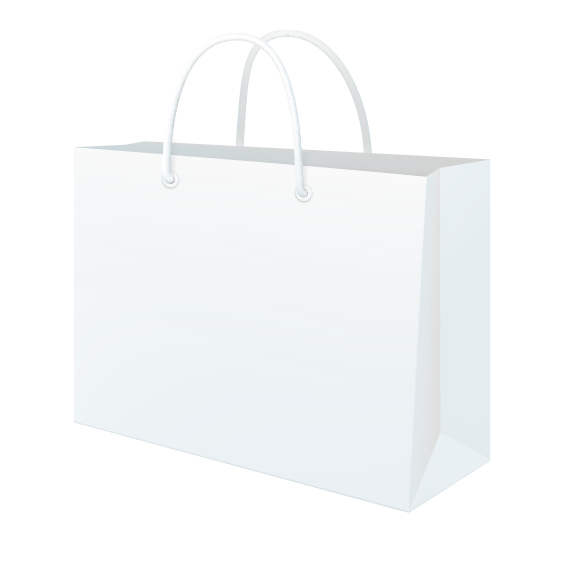 WHITE LUXURY CARRIER 22X8X18CM X 100